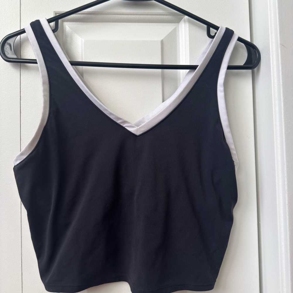 all in motion Black Tank Top with built in bra